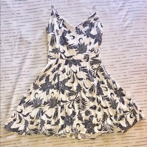 Agaci white and navy blue summer dress